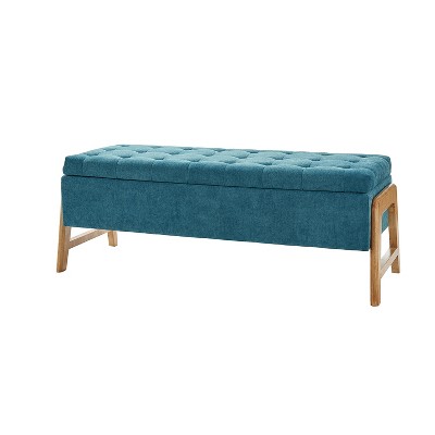 Nana Storage Bench With Solid Wood Legs | ARTFUL LIVING DESIGN
