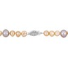 EVERLY JEWELRY | Sterling Silver Cultured Freshwater Pearl Necklace, 18 inch- Multiple Pearl Color Options - 2 of 4