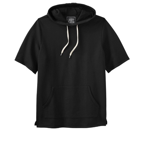 Big and tall short sleeve hoodie hot sale