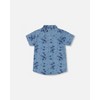 Deux par Deux Boy Printed Chambray Short Sleeve Shirt - 4 of 4