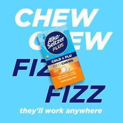 Orange Flavor Cold & Flu Fizzy Chewable Tablets