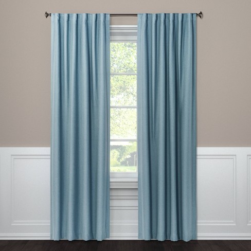 1pc 50x63 Blackout Aruba Window Curtain Panel Blue - Threshold™