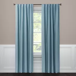 1pc 50"x84" Blackout Aruba Window Curtain Panel Blue - Threshold™