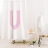 Deny Designs April Lane Art Block Monogram Shower Curtain - 2 of 3
