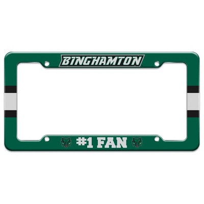 Binghamton University #1 Fan License Plate Tag Frame