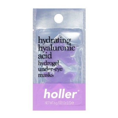 Holler and Glow Hydrating Hyaluronic Acid Hydrogel Under-Eye Masks - Snow To Glow - 0.21oz
