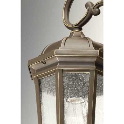 Verdae Black and Bronze 30.5" Outdoor Wall Lantern Sconce