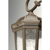 Progress Lighting Verdae 3-Light Outdoor Wall Lantern, Antique Bronze, Clear Seeded Glass - 3 of 4
