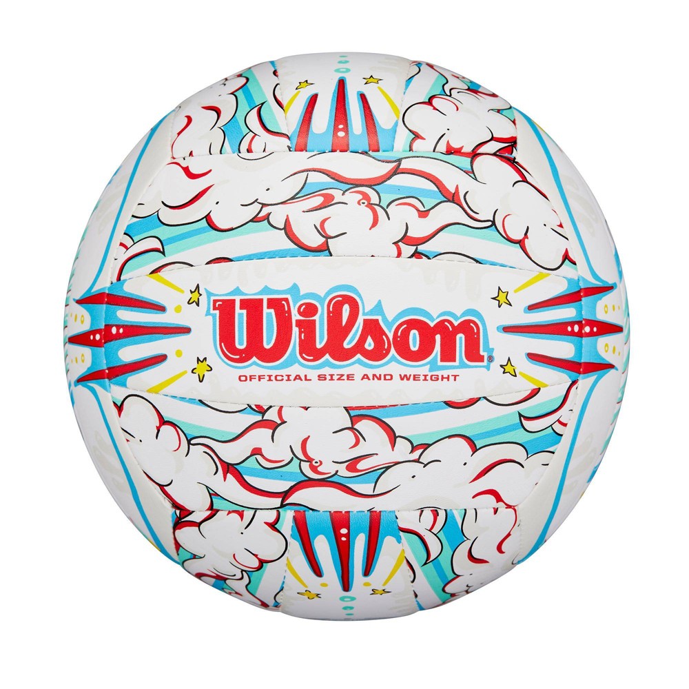 Wilson Graffiti Peace Volleyball - White/Blue