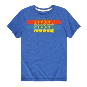 Boys' - Rock 'Em Sock 'Em Robots - Rock 'Em Sock 'Em Logo Short Sleeve Graphic T-Shirt - 1 of 4