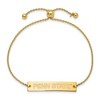 Black Bow Jewelry 14k Yellow Gold Plated Sterling Silver Penn State Nittany Lions NCAA ID Bracelet 9 Inch - 2 of 3