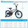 Infans 18" Kids Bike w/Adjustable Saddle Handlebar Removable Training Wheels Handbrake - 2 of 4