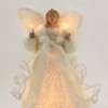 Tree Topper Finial 10.25" Angel Tree Topper White Lighted Holiday  -  Tree Toppers - image 3 of 3