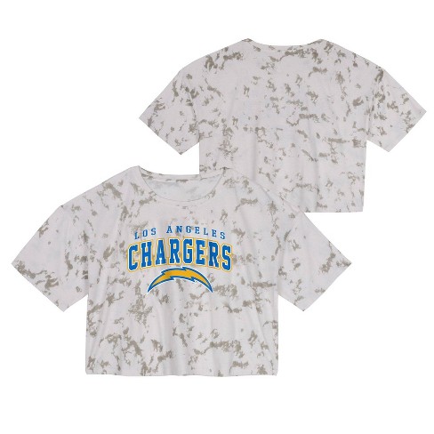 Los Angeles Chargers Crop Top Womens T-shirt, Fan Gear Gift, Game Day Shirt