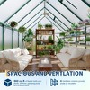 Polycarbonate Greenhouse for Outdoors, Large Walk-InGreenhouse with Quick Setup Structure and Roof Vent, Greenhouse with Ventilation - 3 of 4