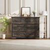 Dresser for Bedroom,  Wooden 9-Drawer Dresser, 47.2" Wide Chest of Drawers with Metal Handle, Dressers TV Stand, Dressers - 3 of 4