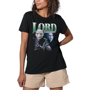 Harry Potter Lord Voldemort Homage Women's Loose T-Shirt Black - 1 of 4