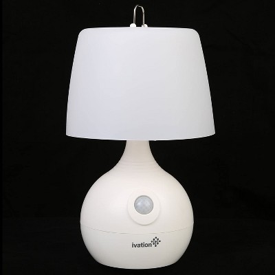 White Cordless Adjustable LED Motion Sensing Table Lamp