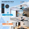 46 Inches Downrod ceiling Fan with Light,Reversible Wind,Timer Setting - 4 of 4