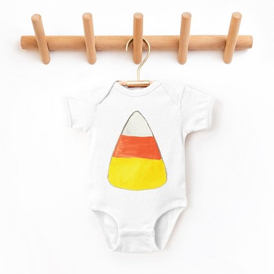 The Juniper Shop Watercolor Candy Corn Baby Bodysuit
