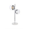 Elegant Lighting Eclipse 2 Lights Chrome Table Lamp With Clear Glass - 3 of 4