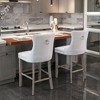 CAVINAS Set of 2 Velvet Bar Stools with Button Tufted,26.3'' Counter Stools with Chrome Nailhead Trim,Bar Chairs for Home Pub & Kitchen Island - 3 of 4