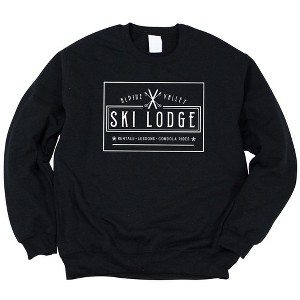 Simply Sage Market Women's Graphic Sweatshirt Alpine Valley Ski Lodge - 1 of 3