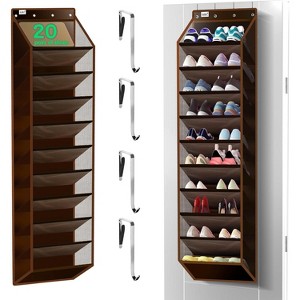 Heavy-Duty 10-Tier Over-The-Door Organizer - Sturdy Oxford Fabric Holds 20+ Pairs of Shoes & Boots, Saves 50% Closet Space - 1 of 4