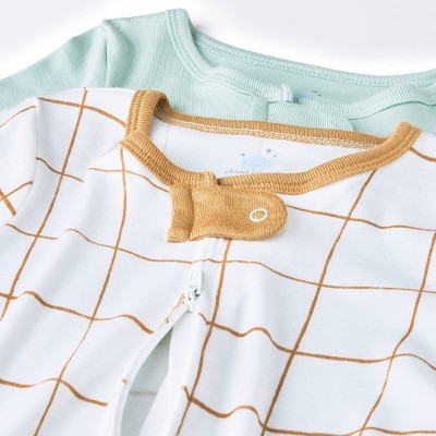 Baby Boys' 2pk Solid Modal Blend Sleep N' Play Cloud Island™ Mint