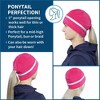 TrailHeads Women's Ponytail Hat - Reflective Cold Weather Running Beanie for Hiking, XC Skiing - 2 of 4
