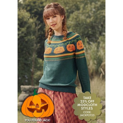 Give 'Em Pumpkin To Talk About Fair Isle Sweater