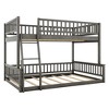 Merax Full XL Over Queen Bunk Bed with Ladder - 3 of 4