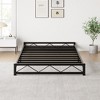 6 Inch Metal Platform Bed Frame with Wavy Pattern, Bed Frame with Steel Slat Support - 3 of 4