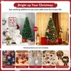 SKONYON 6ft Premium Pine Hinged Artificial Christmas Tree 1000 Tips with Sturdy Metal Base Lush Green - 2 of 3