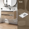 UNISOAR 30"/36"  Floating Bathroom Vanity with Ceramic Sink,Wall Mounted Cabinet with 3D Wood Stripes Decor, Drawers ,Golden Oak - 2 of 4
