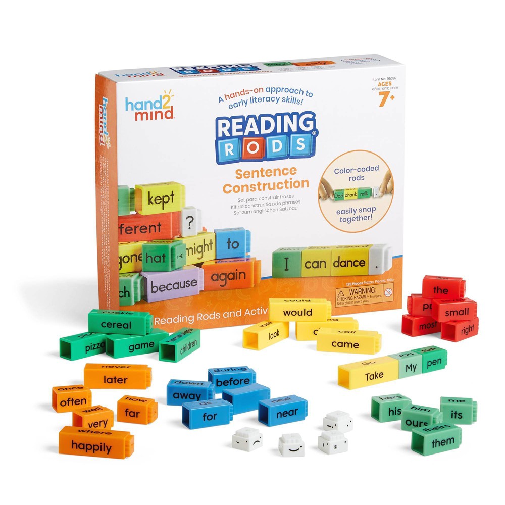 Photos - Educational Toy Hand2Mind Reading Rods Sentence Construction