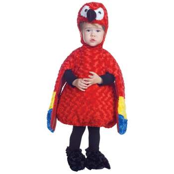 Halloween Express Kids' Parrot Costume - Size 4-6 - Red
