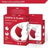 Party Flasks Santa Flask for Liquor, Wine, Drinks: Funny Gag Gifts for White Elephant Christmas Gifts Exchanges; - 2 Pack - 2 of 4