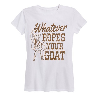 Women's - Country Casuals - Whatever Ropes Your Goat Short Sleeve Graphic T-Shirt
