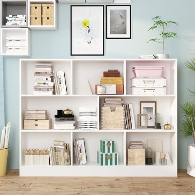 Famapy Modern Standard Bookcase White