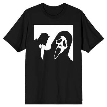Ghostface Dithers Mask Men's Black T-shirt-6xl : Target