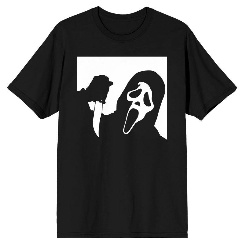 Ghostface Black and Men's White Black Graphic Tee, 1 of 3