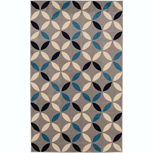 HomeStock Capri Conrad Light Grey & Bone 6'5" X 9'3", Machine Made, Transitional - 1 of 4