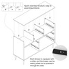 Bella Depot 47.8''W Modern Wood 7-Drawer Storage Dresser Cabinet - 3 of 4