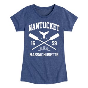 Girls' - Instant Message - Nantucket Fitted Short Sleeve Graphic T-Shirt - 1 of 4
