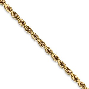 Black Bow Jewelry 3.35mm, 14k Yellow Gold, D/C Quadruple Rope Chain Necklace - 1 of 4