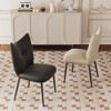 Gaoyangjiaju 19.29"W x 32.67"H Microfiber Leather Dining Chair with Metal Legs Ideal for Dining Rooms, Kitchens More - 3 of 4