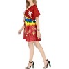 HAPPY BAY Women's Mini Summer Swimwear Vacation Dress Beach Cover Up Beachwear Tunic Party X-Large-XX-Large Red Tree - 3 of 4