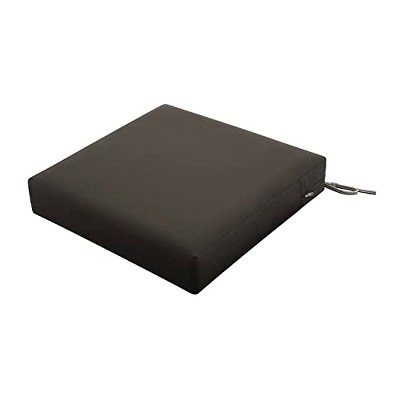 Classic Accessories Ravenna Water-Resistant 21 x 19 x 5 Inch Patio Seat Cushion, Espresso, Patio Loveseat Cushion