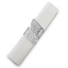 Silver Spoons Elegant Twist Napkin Rings Set of 6, Glitz Design Napkin Holders for Table Setting - 3 of 4